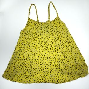 Torrid floral tank with adjustable tie back